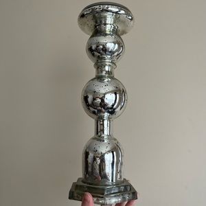 Mercury Glass Candle Pilar
